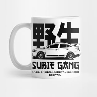 Subie gang black print Mug